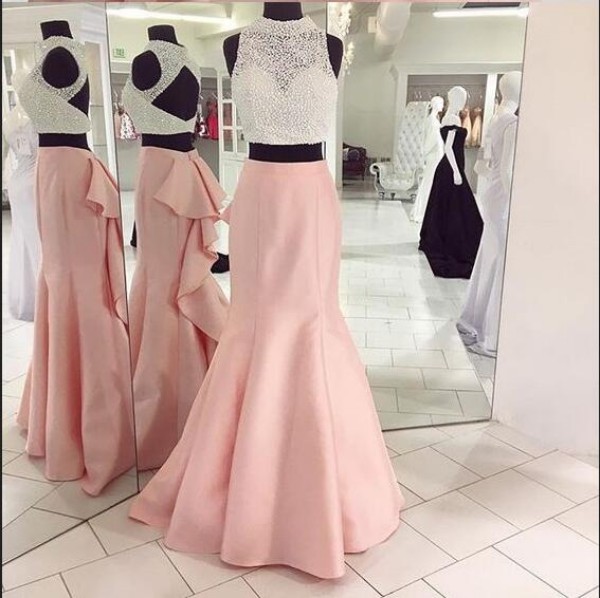 crop top gown for girls