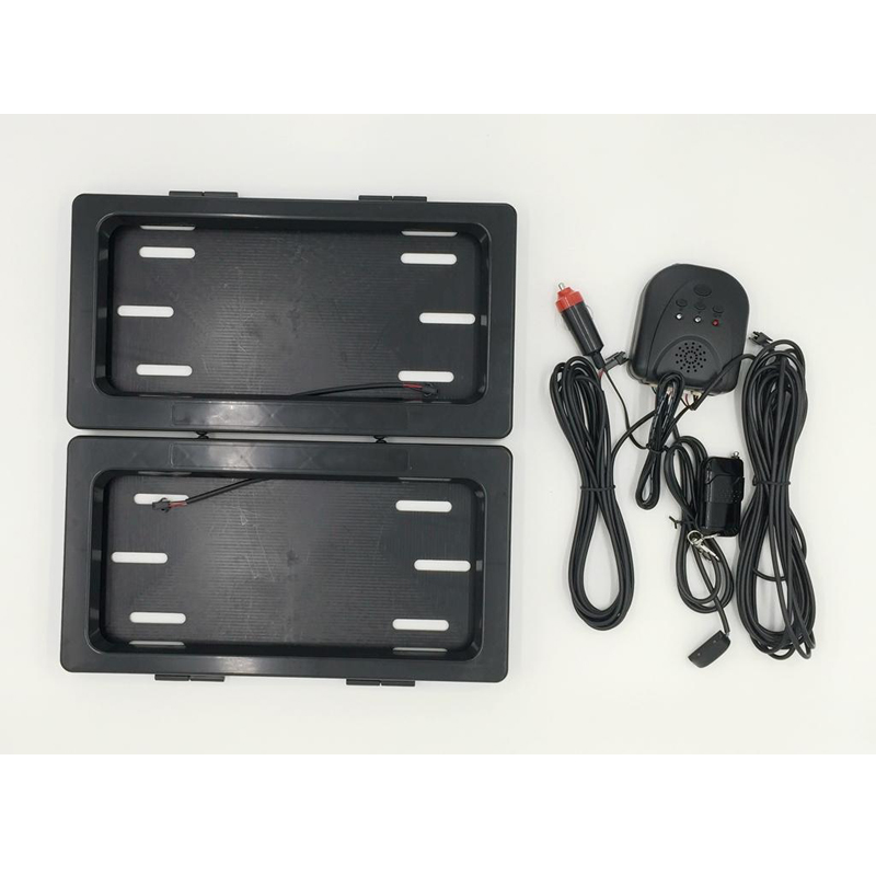 Cadres de plaque d'immatriculation en plastique automatique avant arrière Stealth Remote car Privacy Cover Vehicle 2pc set