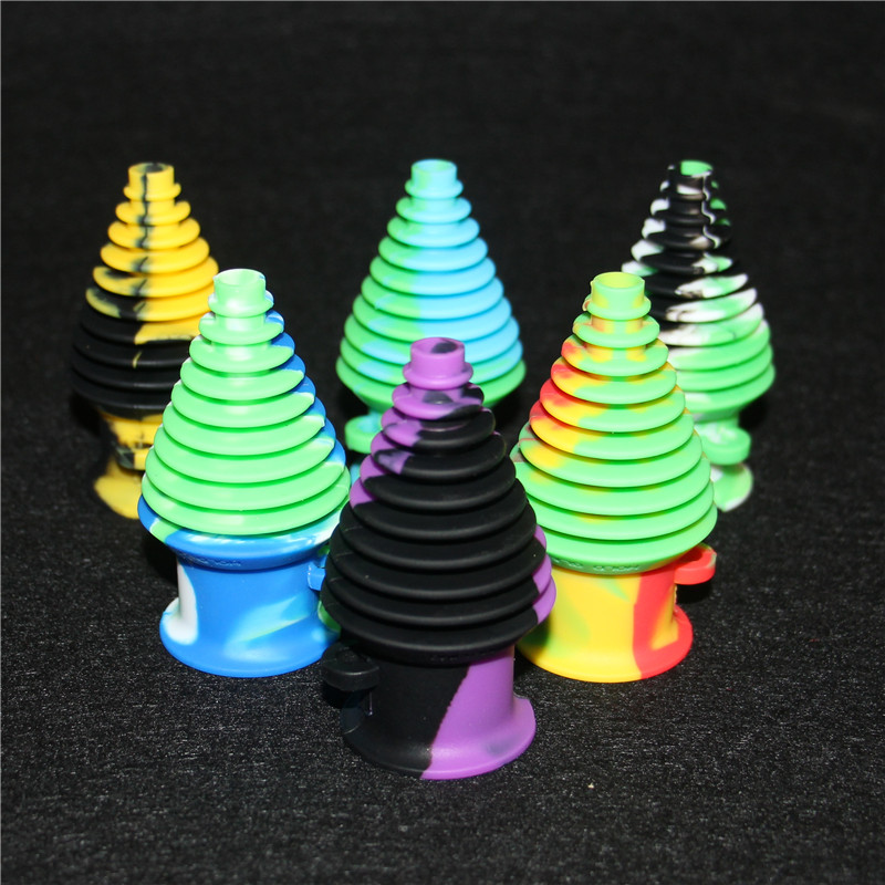 

Tower Shape Silicone Mouthpiece Cover Rubber Drip Tip Silicone Mouth Piece for GLASS BONG water pipe