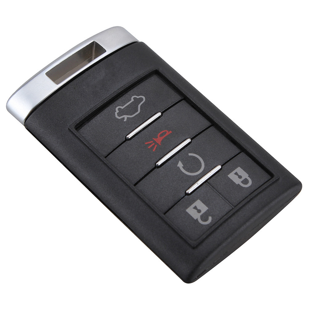 

Guaranteed 100% For CADILLAC 5 Buttons Replacement Smart Remote Key Case Entry Fob Key Shell Car Styling Cover Free Shipping, Black