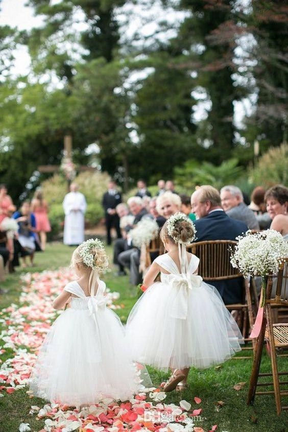 

Flower Girls Dresses Ball Gown Tulle Puffy Style Cap Sleeve Weddings Party Dress For Little Children Princess Custom Made Cheap Price, Pink