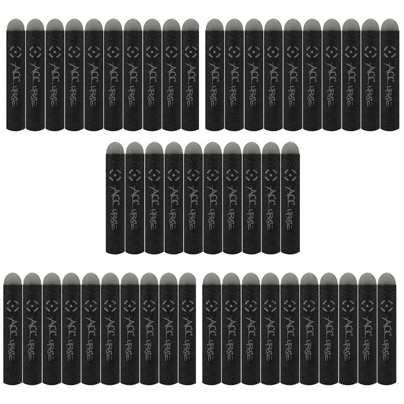 

100pcs Black Refill Soft Foam Bullet Darts For Nerf N-Strike Elite Centurion Blaster Toy Gun Bullet