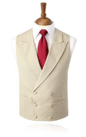 

Wholesale- 2017 Latest Coat Pant Design Ivory Beige Vest Double Breasted Vests Peaked Lapel Waistcoat Slim Fit Tuxedo Prom Blazer Masculino, Gold