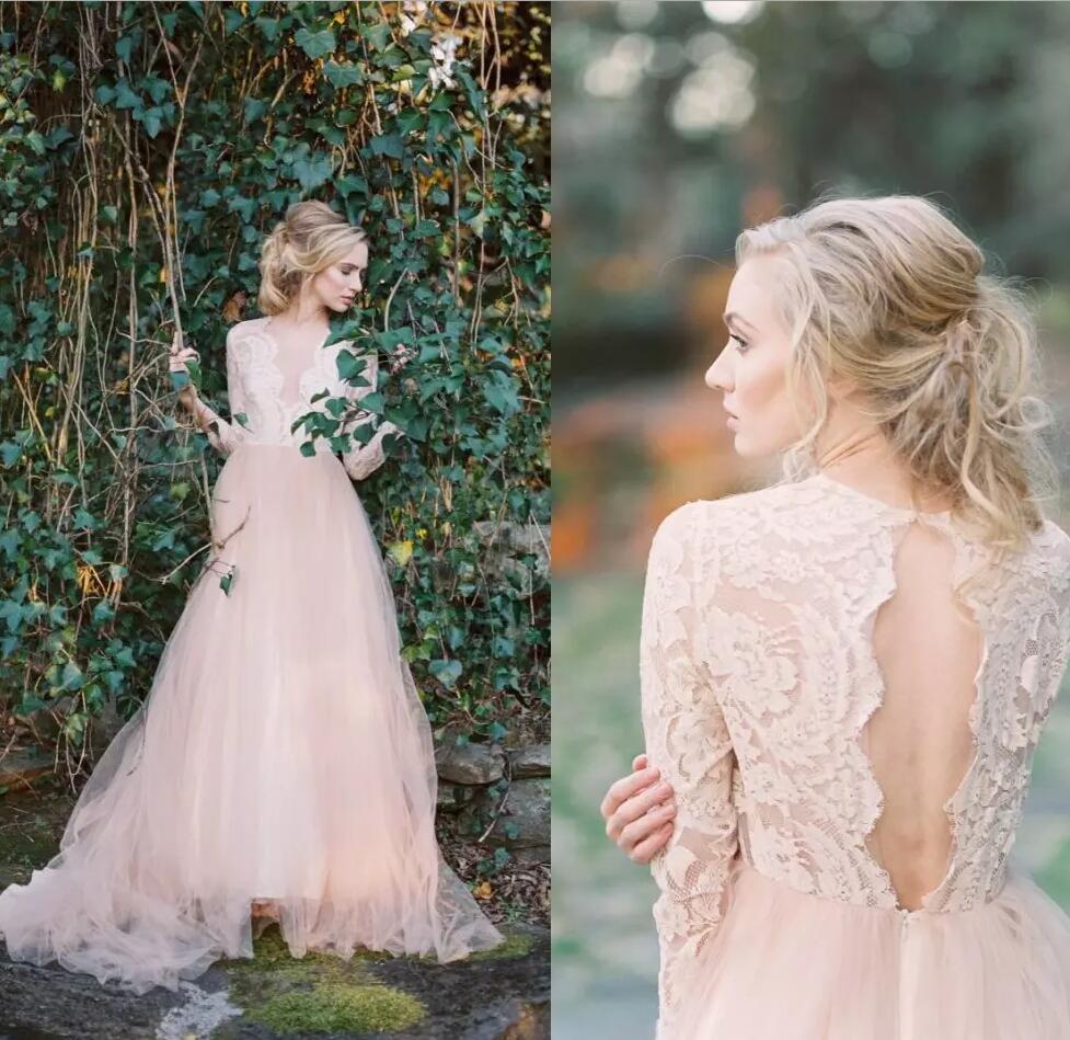 blush bohemian dress