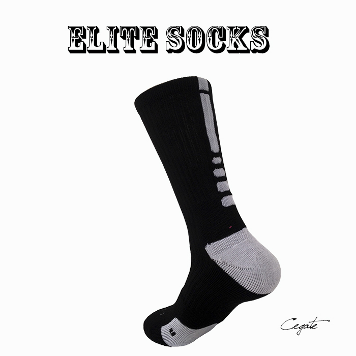 Mens Athletic Cushion Crew Sock Plaid printing diamond Gradient color Long Sock Sports