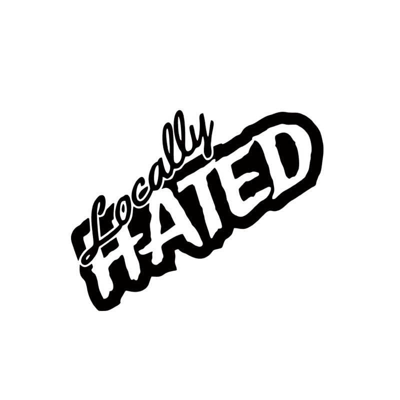 2017 Hot Sale Cool Graphics Locally Hated Decal Vinyl Vinyl Window Car Stickers Car Stying Jdm-image-396652739