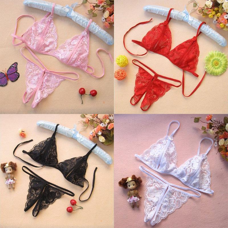 

Women Sexy Lingerie Lace Underwear Sleepwear G-string Lingerie Nightwear Trendy #R671, Red
