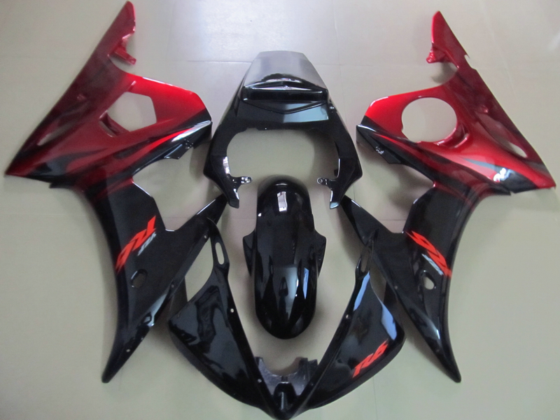 

Motorcycle fairing kit for Yamaha YZF R6 03 04 05 wine red black fairings set YZF R6 2003-2005 OT06, Same as picture