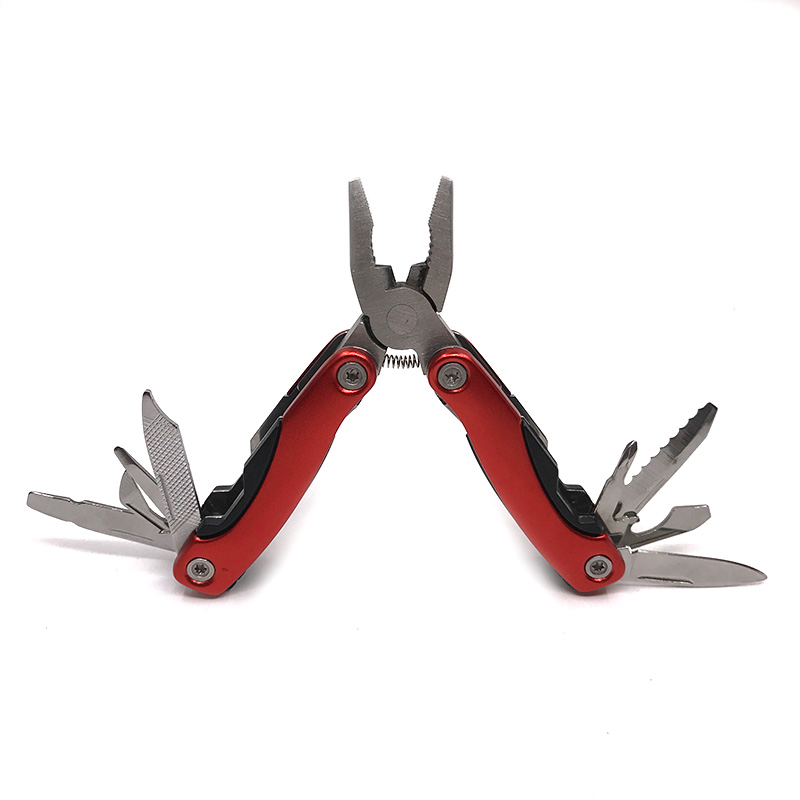 

Small Size Tactical Steel Pliers Multi-purpose Combined Knives Portable Multifunction Folding Plier Red EDC Outdoor Tools