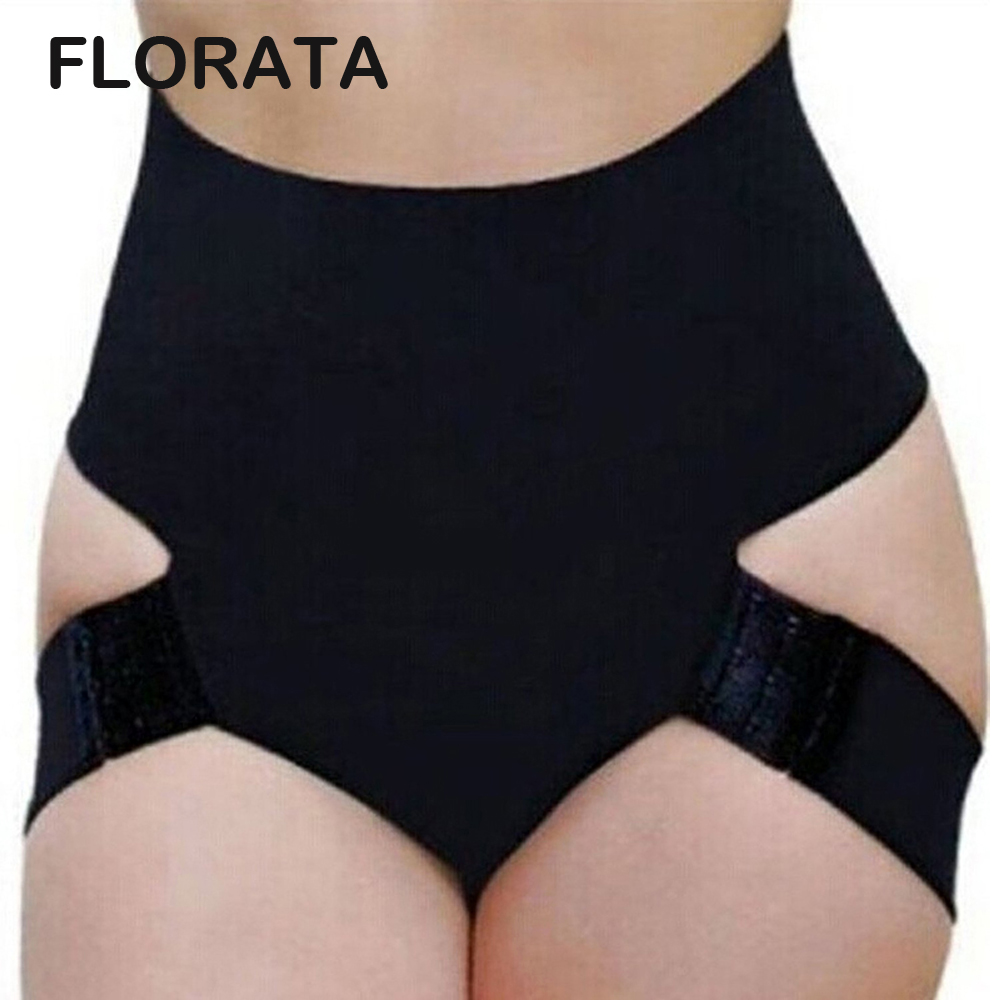 

Women's Shapers Wholesale- FLORATA Ladies Women Butt Lifter Shaper Pants Buttocks Enhancer Booty Brief, Black