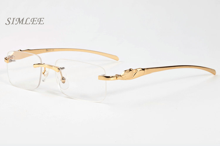 

2017 brand sunglasses cat eye buffalo horn glasses gold silver frames eyeglasses clear lenses vintage mens designer sunglasses with case