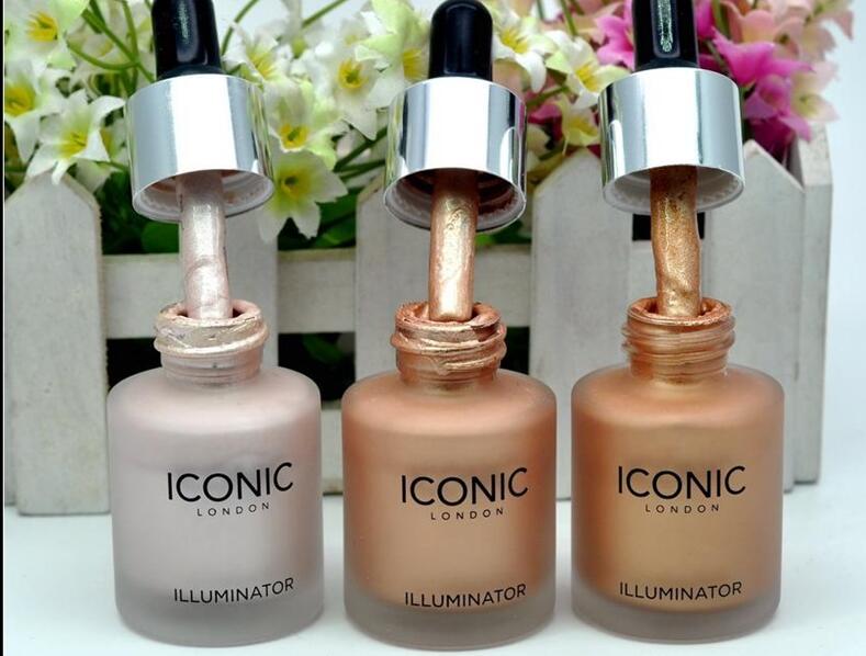 hot! Iconic London illuminator Liquid Highlighter / original /shine/ glow/ blossom/four color face make up highlighter 4 color 13.5ML
