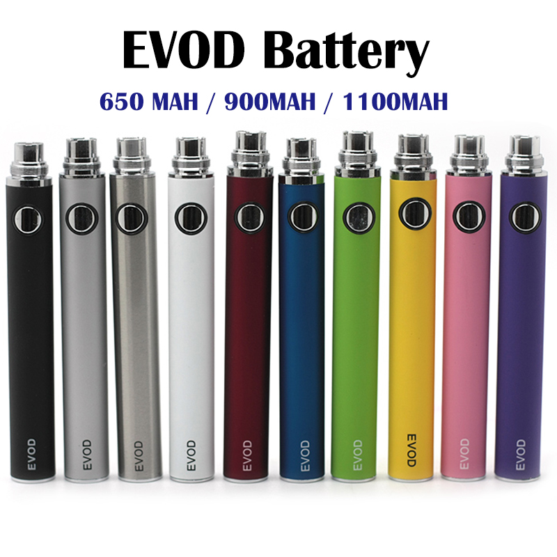 

EVOD Battery 650mah 900mah 1100mah Electronic Cigarettes Batteries for MT3 Atomizer CE4 CE5 CE6 Cigarette Ego t Kit