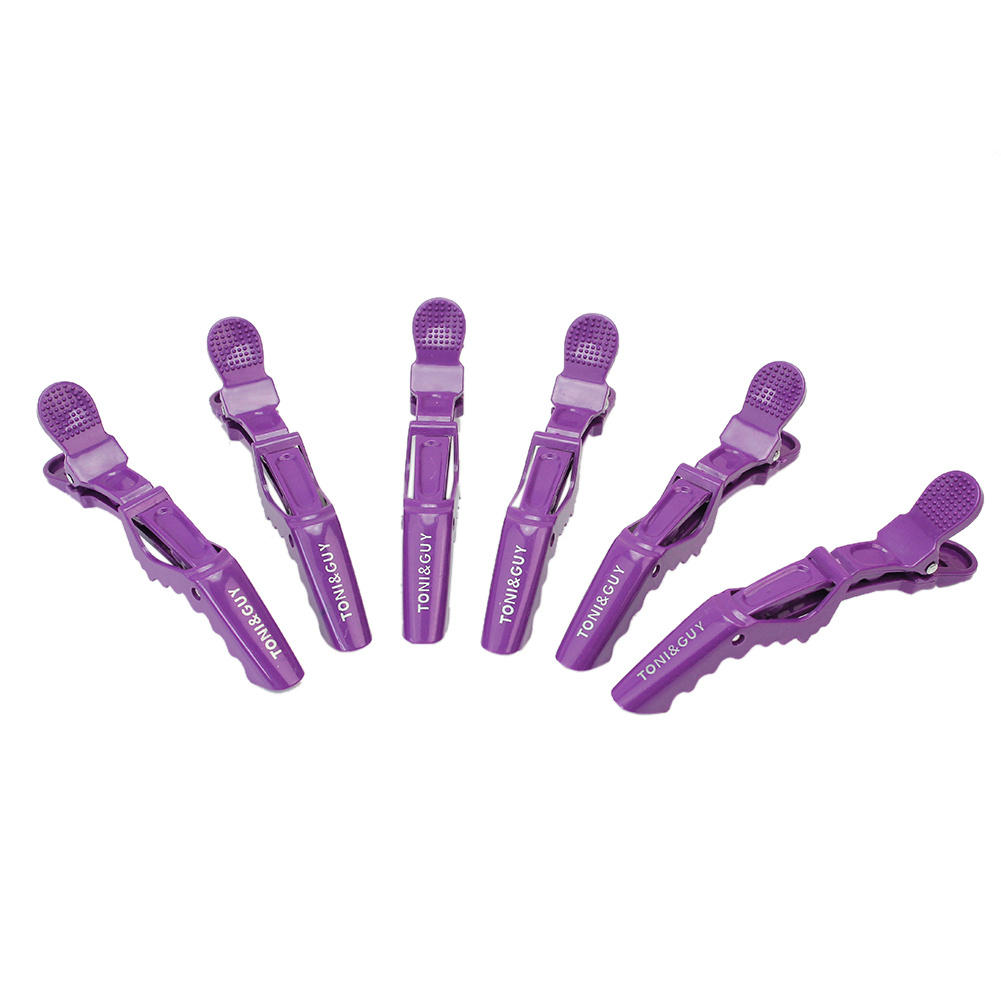 

Wholesale- 6pcs Professional Sectioning Crocodile Prong Hair Clips Hairdressing Styling Hair Tool Salon Supply