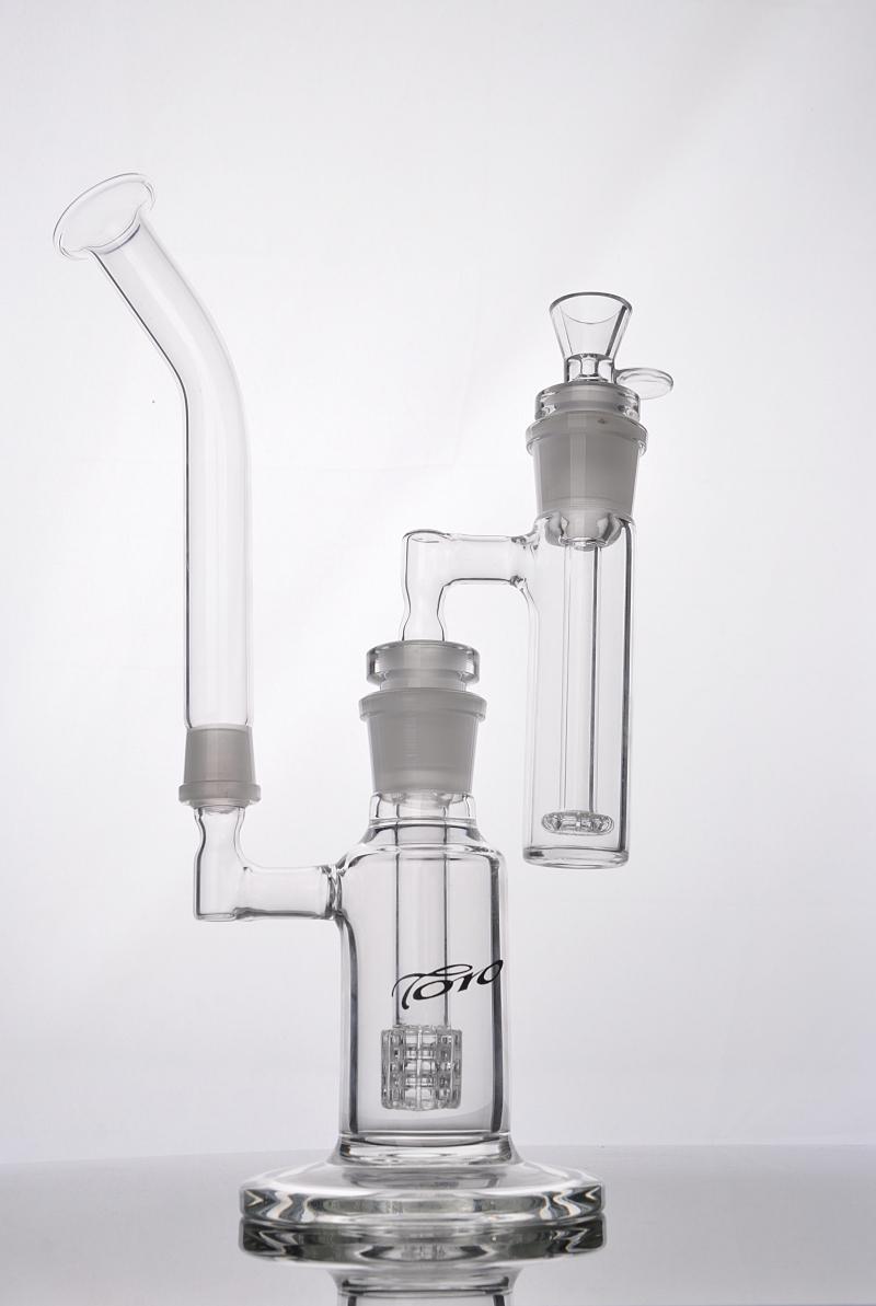 hookahs Birdcage Inline Perc toro glass bongs with Ashcatcher Detachable glass water pipes-image-393042464