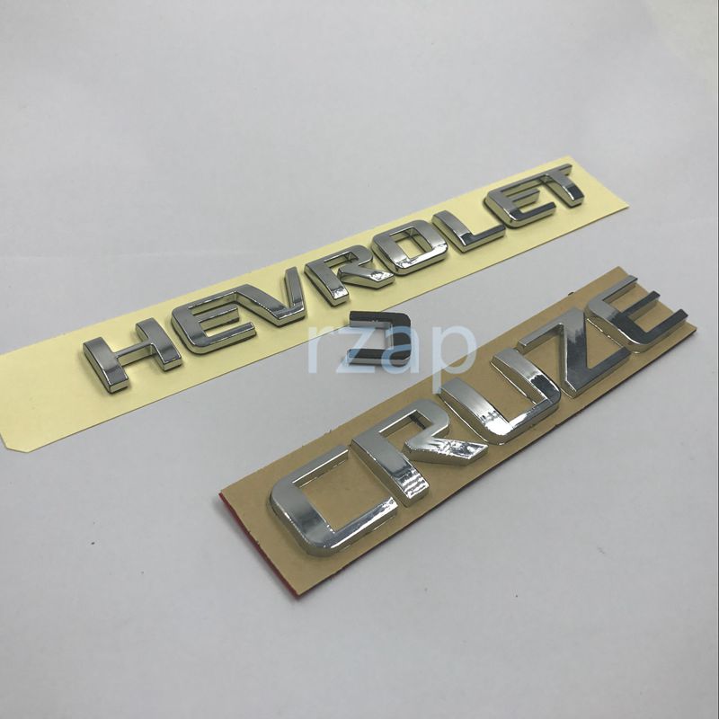 3D Chrome Logo pour Chevrolet Cruze Lettrage Emblem Decal Pièces de voitures pour New Chevy Cruze 2011 Autocollant d'argent