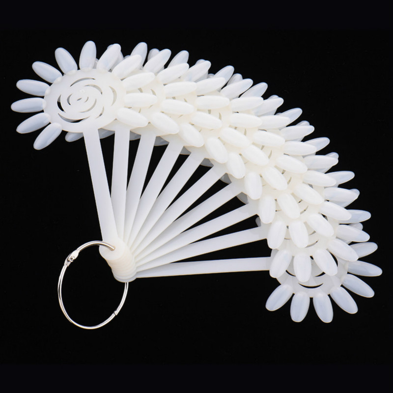 

Wholesale- Hot 120 Tips Natural Clear Nail Polish UV Gel Practice Wheel Sticks Fan Board False Nail Art Display