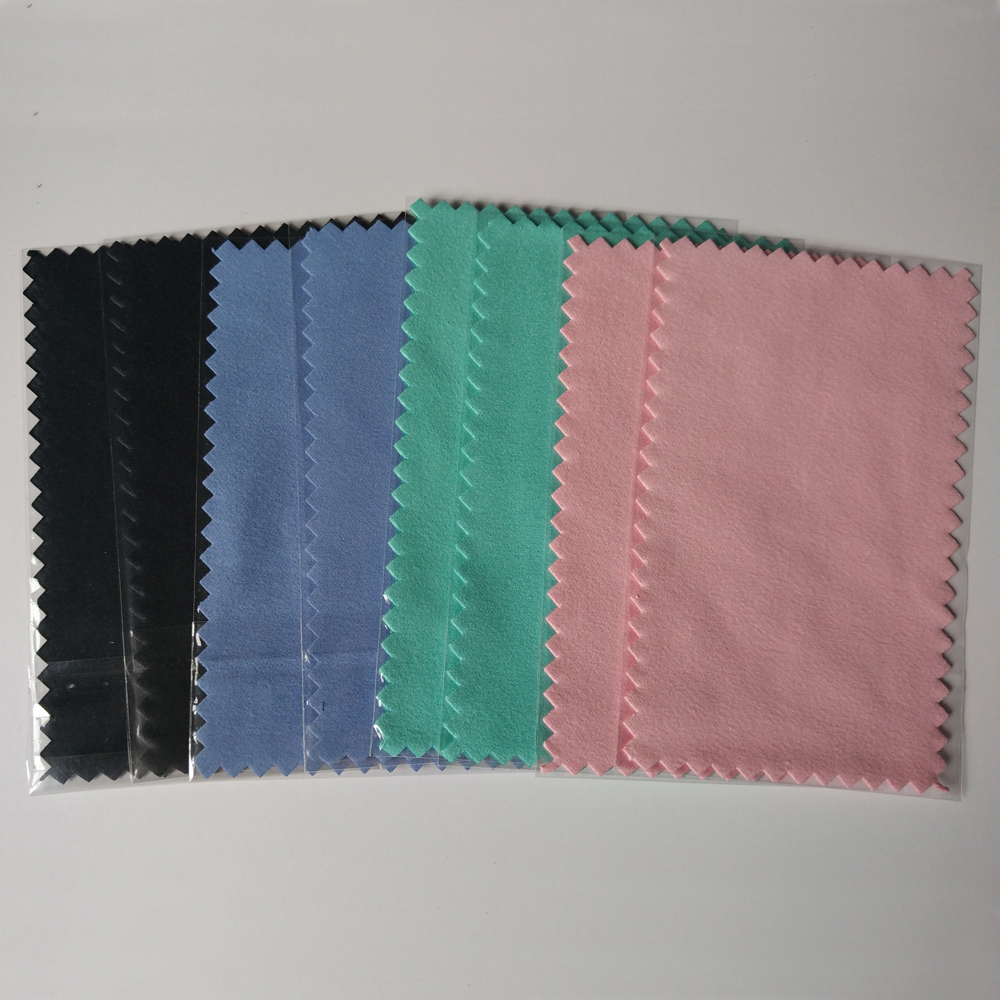 

Burnishing 11x7cm Silver Polishing Cloth for silver Golden Jewelry shining Cleaner Black Blue Pink Green colors Best Quality opp bag packing2023