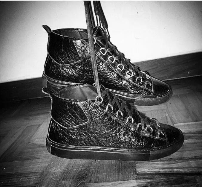 2017 nouvelle livraison gratuite avec des chaussures de sport en cuir orange haute qualité hommes haut luxe designer mode loisirs chaussures avec