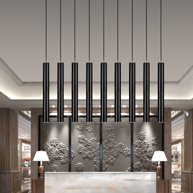 

Modern Pipe Pendant Lamp Cylinder Lights Spot Lights Straight Droplight Downlight for Dining Living Room Shop Decoration Kitchen