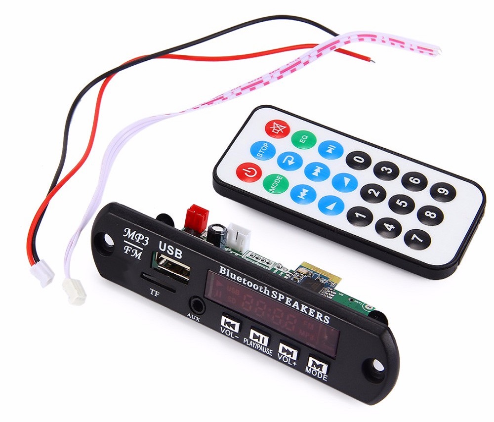 4.1 Bluetooth Mp3 Ble Decodificador M/ódulo de Placa Altavoz de Coche sin p/érdidas Amplificador de Potencia de Audio Receptor de Audio DIY
