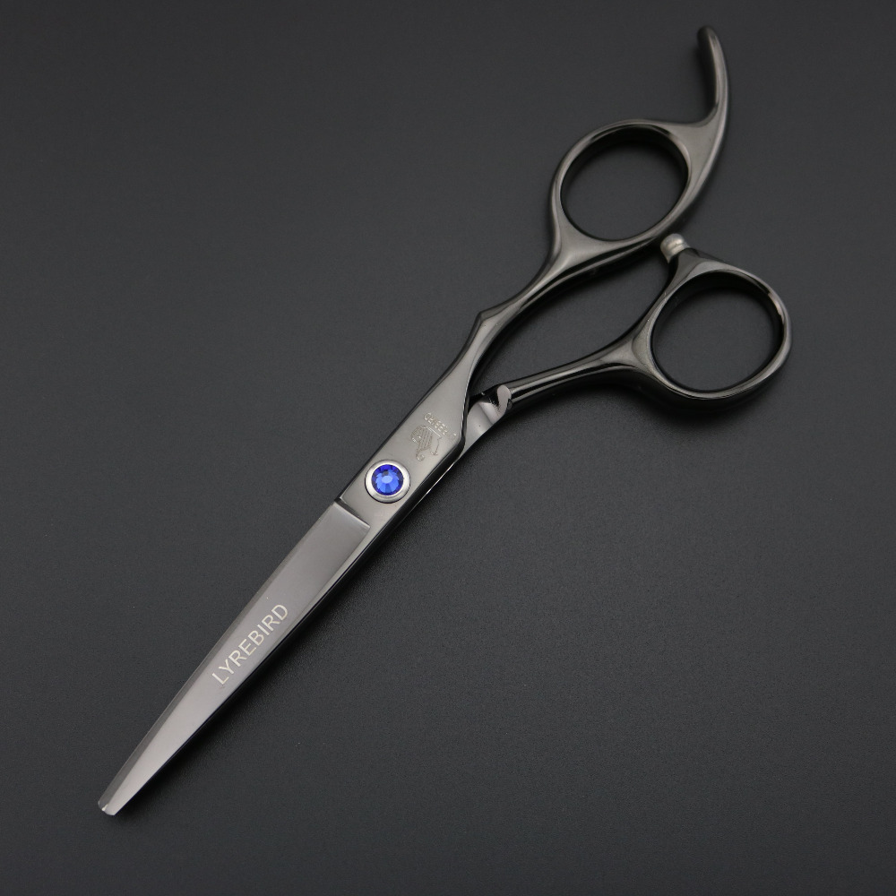 

Hair scissors regular hairdressing scissors Lyrebird 5.5 INCH Rainbow Golden Black Blue hair cutting flat Simple packing Newest