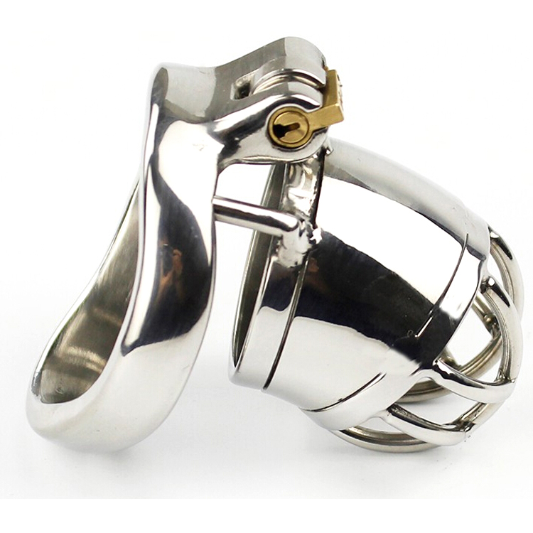 

Male Chastity Device Stainless Steel Small Size Chastity Cage A271