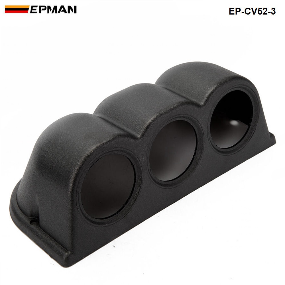

Tansky - Universal Cars' / Vehicle' Black 3 GAUGE TRIPLE GAUGE PANEL 52MM HOLDER COVER 3pcs-52mm black TK-CV52-3