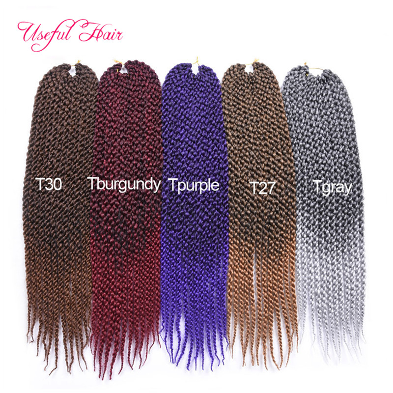

Pre-loop Crochet Braids Hair Braid Havana Crochet Curly Cubic Twist Bouncy Curl Island Twist Ombre Braiding Hair Crochet braid in bundles, 1b+27