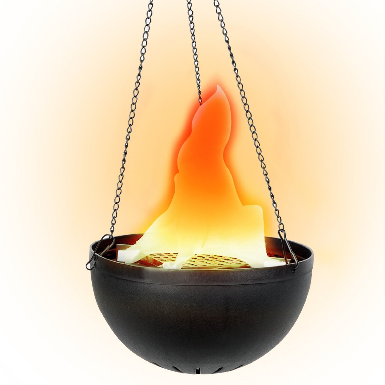 

Stage Lighting Fake Fire Flame Light Hanging Bowl Style LED Electric Brazier Lamp for Christmas Party Decorations, with Realistic Effect