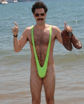 traje baño borat