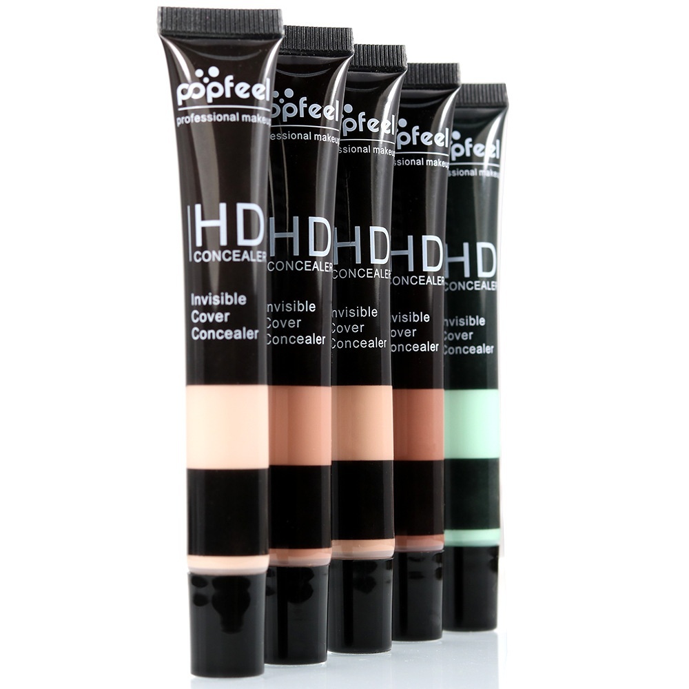 

Popfeel Professional HD Concealer Invisible Cover Liquid Correcting Face Concealers Natural Bronzing Perfect Flawless Makeup Base
