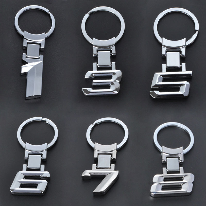 Car Styling Nouveau Gros En Alliage De Zinc Métal Logo De Voiture Chaveiro Porte-clés Porte-clés Porte-clés Porte-clés Pour 1 3 5 6 7 X M3 M5 Por