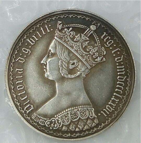 

UK 1 Florin -Victoria 1870 Great Britain England United Kingdom Free shipping
