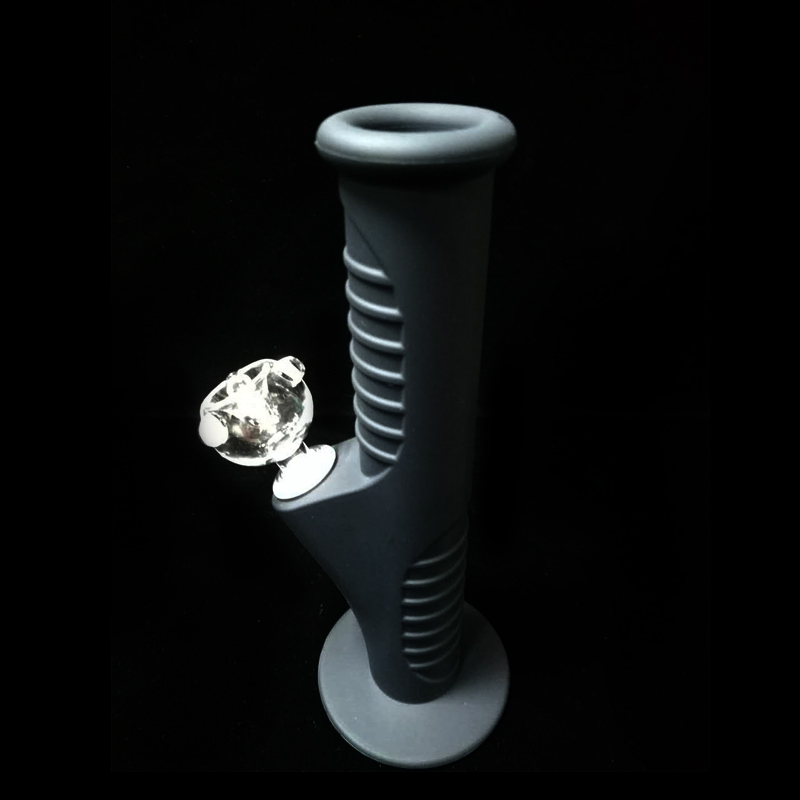 

Black 420 Mini Silicone Water Bongs Ten Colors 9.5 Inch Mini Silicone Bongs Water Pipes Unbreakable Bongs Bubbler Pipes