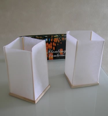 

Wooden Water Lanterns Floating Light Square Outdoor Lighting Chinese Blessing Festival Nice Wishing Candle bag