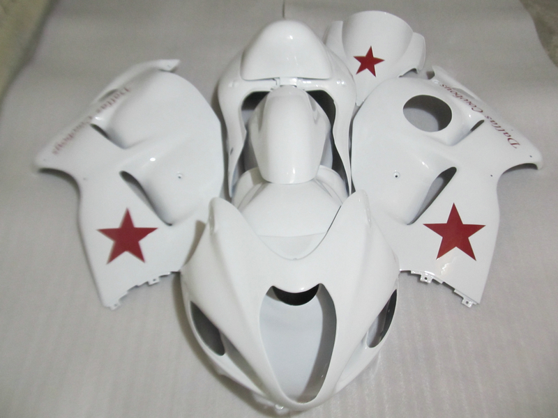 

Aftermarket body part fairing kit for Suzuki GSXR1300 96 97 98 99 00 01-07 white fairings set GSXR1300 1996-2007 OT13, Same the picture