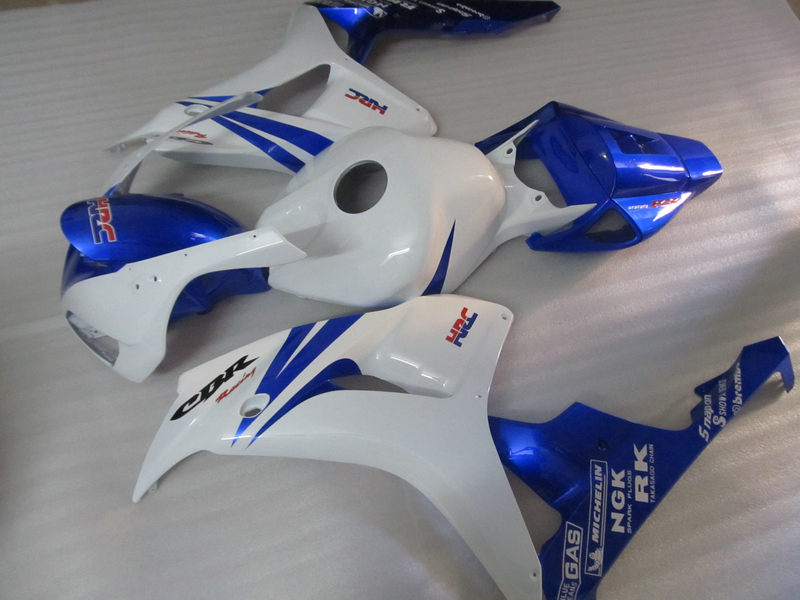 

Injection molded free 7 gifts fairings for HONDA CBR1000RR 06 07 white blue fairing kit CBR1000RR 2006 2007 OT26, Same as picture