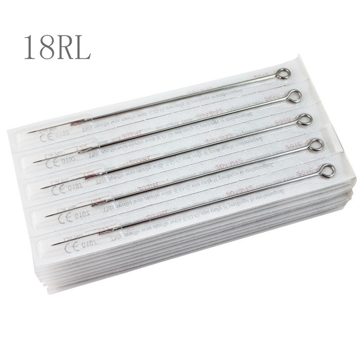 

Box Of 50PCS 18RL Round Liner Premade Sterilized Disposable Tattoo Needles Supply Free Shipping