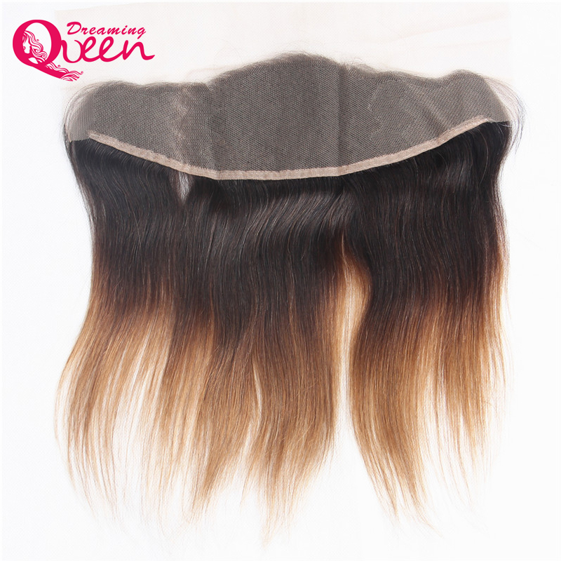 

T1B 30 Color t Lace Frontal Closure Brazilian Virgin Human Hair 13X4 Ear to Ear Closure With Baby Hair Pre-plucked Ombre Closure Straight