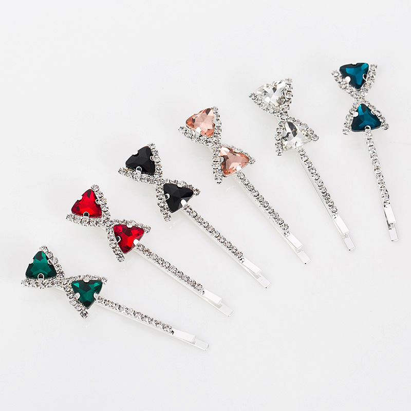 

New design fashion rhinestone opal butterfly six color Trendy crystal Hairwear for women gift free shipping H006, Golden;silver