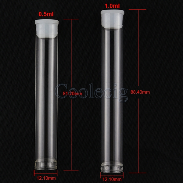

Wholesale Electronic Cigarettes E-cigarette Accessories bag for vaporizer cartridge 0.5ml 1ml plastic clear tubes containers bud Cartridges packaging