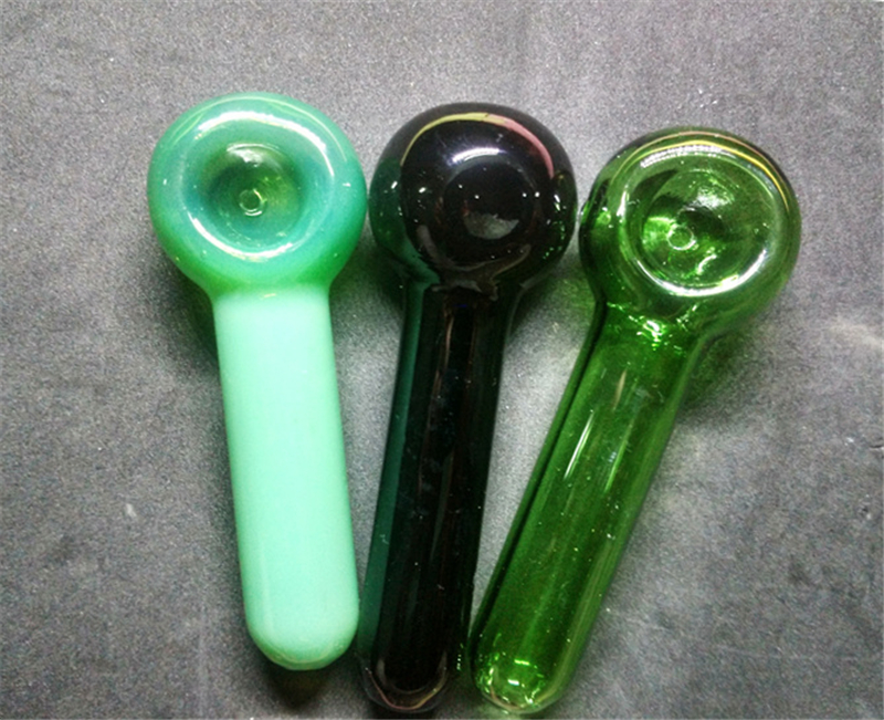 

Glass Spoon pipe tobacco Smoking Pipes Glass Oil burner pipe Mini water pipes water bongs hand pipes tabacco pipe wholesalers