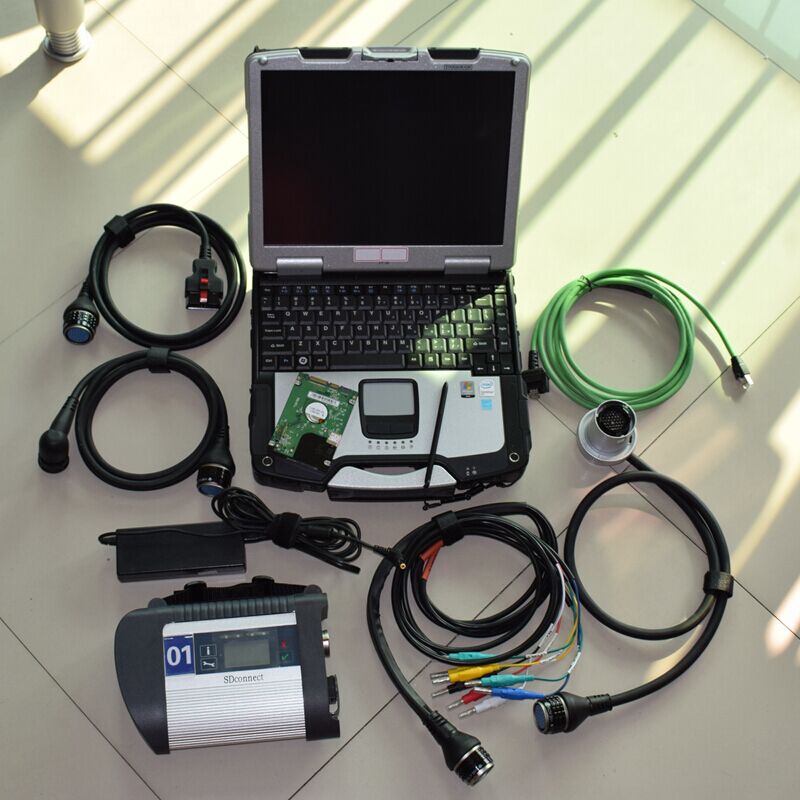 

2022 sd connect mb star diagnostic tool c4 scanner coding with hdd touch screen laptop cf30 4g computer toughbook ready to work
