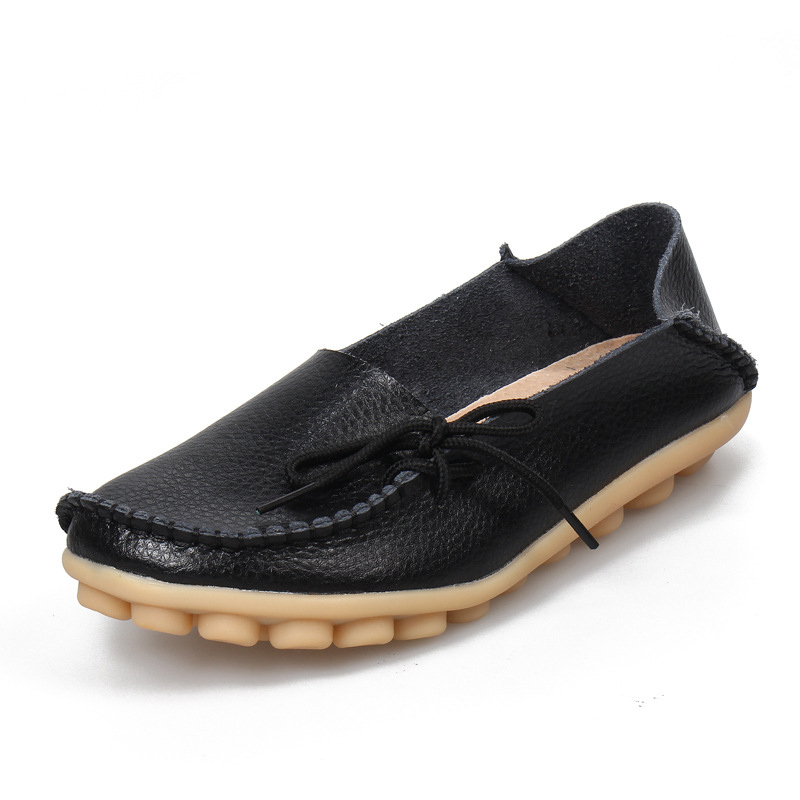 Vente chaude Mocassins Femmes Doux Loisir Appartements Femme Conduite Chaussures Mocassins Mère Casual Chaussure Mode Femme En Cuir Véritable Cha