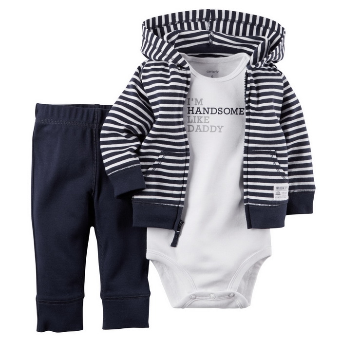 

Wholesale- Retail 2016 new baby boy clothing 3-piece set kids boys girl's clothes suit coat+pants+ bodysuit,infant clothing, Model 16
