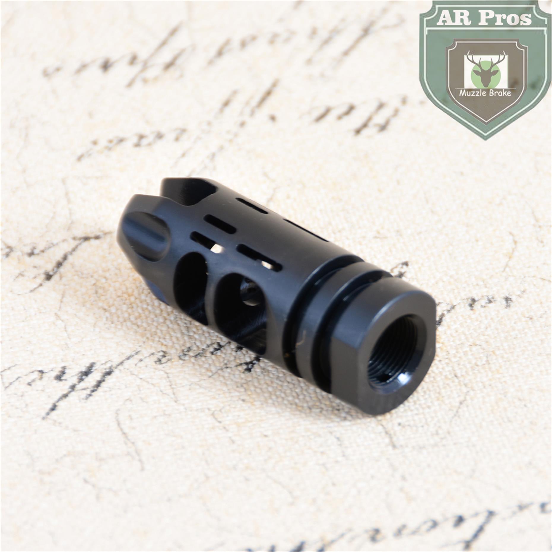 

Precision Compensator Stainless Steel .223 1/2x28UNEF Thread Muzzle Brake, Customize