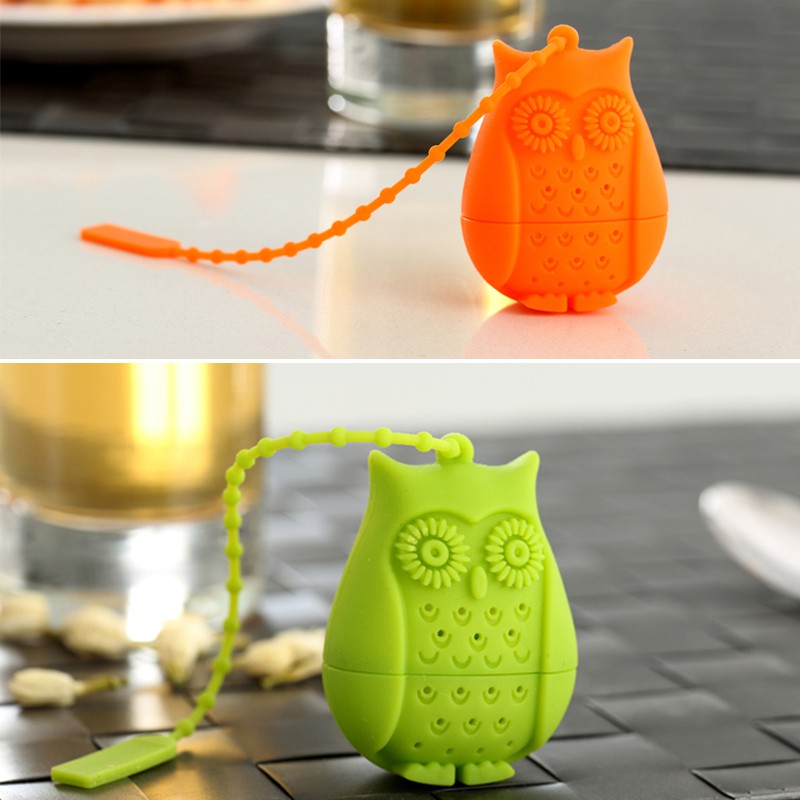 

Silicone Tea Infuser Cute Owl Shape Tea Bag Strainer Reusable Silicone Diffuser Filter for Singe Cup Tea Accessories