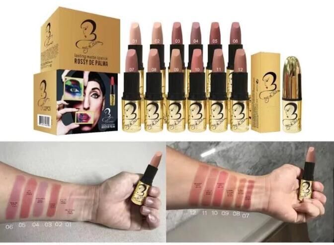 

Best-Selling NEWEST Brand Makeup MATTE LIPSTICK 12PCS, Mixed color