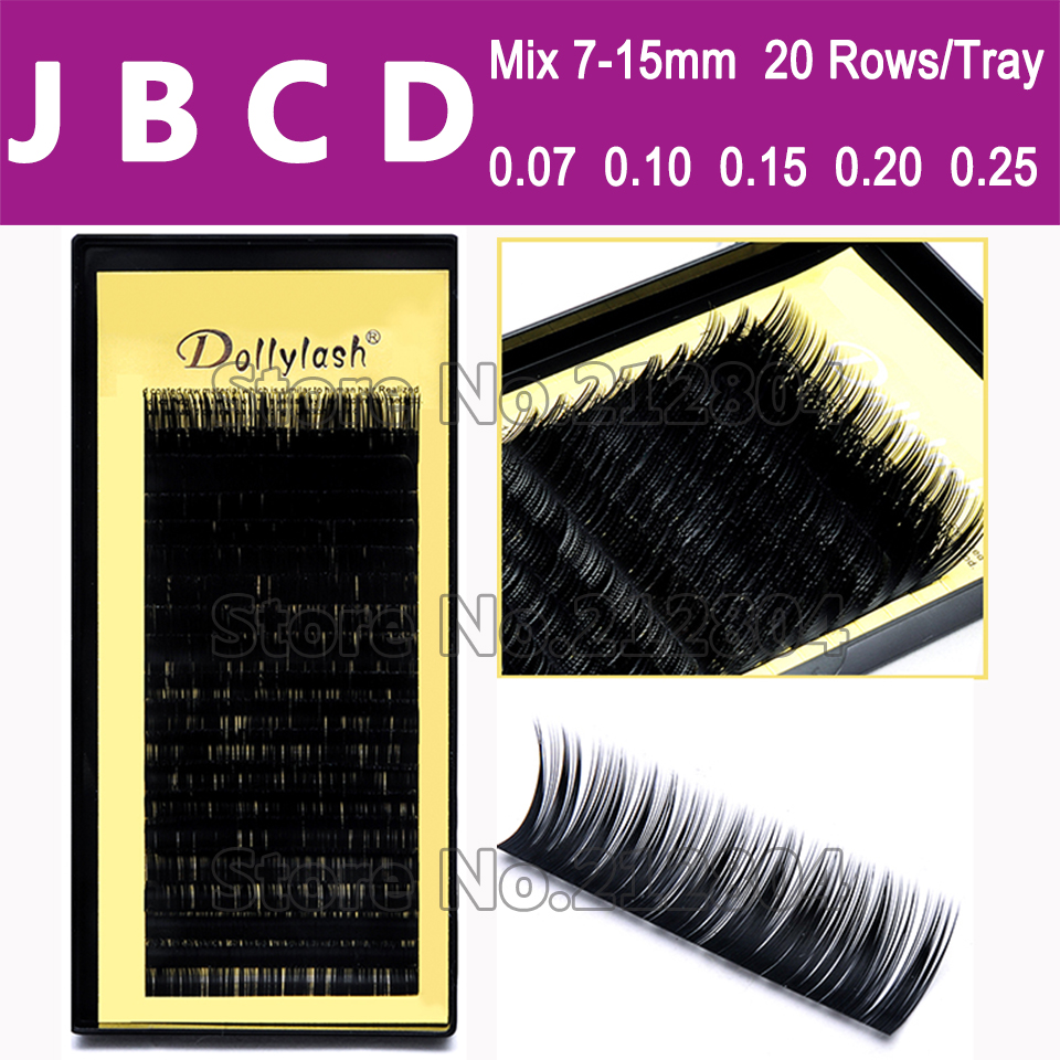 

Wholesale- All Size,7~15mm MIX In One Tray ,20rows/Tray, Mink Eyelash Extension,Natural Eyelashes,Individual False Eyelash